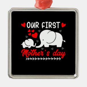 Our First Mother Day Metal Ornament