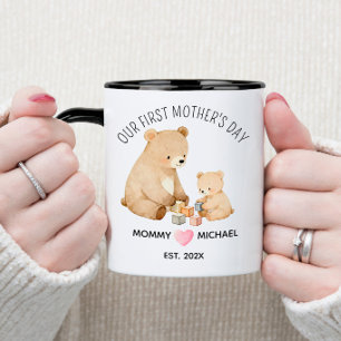 Our First Mother’s Day, Mom and Baby Bear Coffee Mug