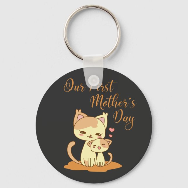 Our first mother's day  keychain (Front)