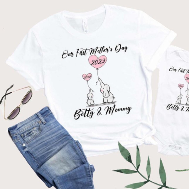 Our First Mother's Day, Matching Mommy And Me T-Shirt (Creator Uploaded)