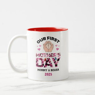 Our First Mother's Day Mug, Personalized Name Mug