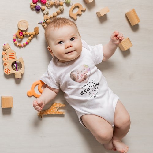 Our First Mothers Day Photo Baby Bodysuit
