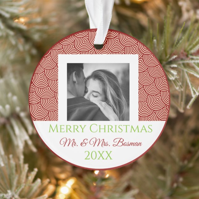 Our First Photo Ornament Custom Christmas (Tree)