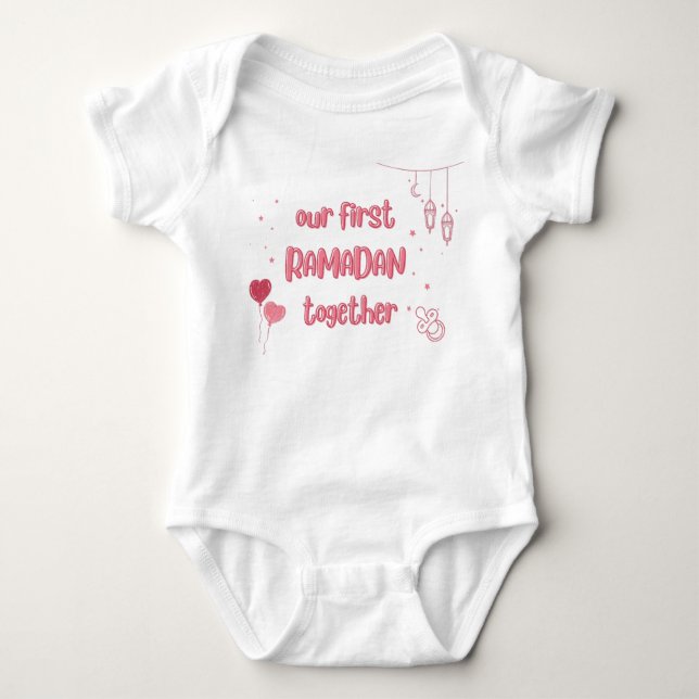 OUR FIRST RAMADAN TOGETHER BABY BODYSUIT (Front)