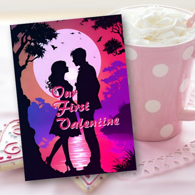 Our First Valentine Silhouette Card (Creator Uploaded)