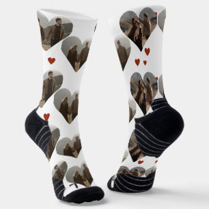 Our First Valentine's Day as Mr and Mrs Photo Socks