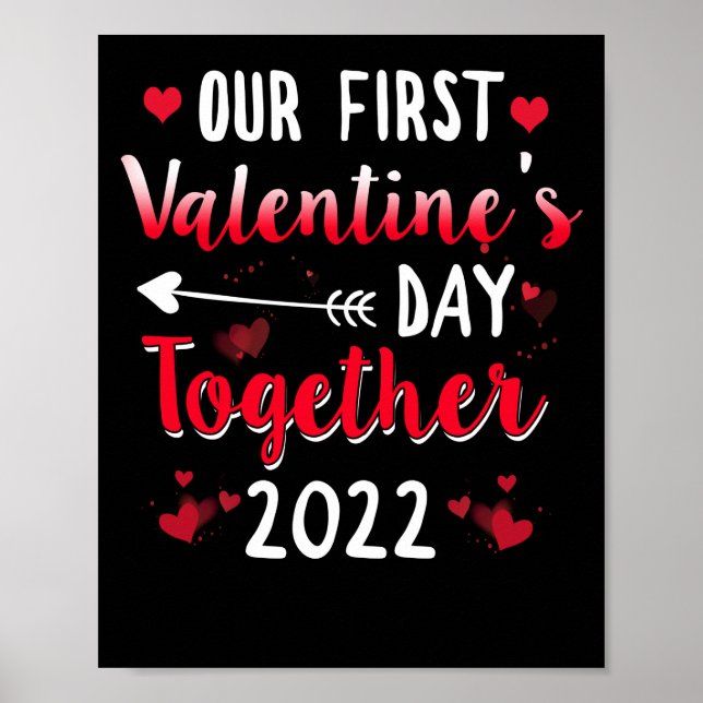 Our First Valentines Day Together 2022 Couple Poster (Front)
