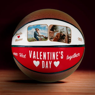 Our First Valentine's Day Together 2 Photos Red Basketball