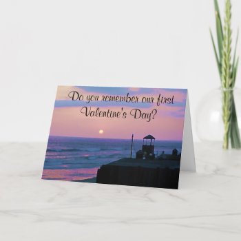 Our First Valentine's We Can't Remember Holiday Card by FXtions at Zazzle