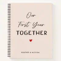 Our First Year Together Book For Anniversary - Luhvee Books