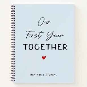 Our First Year Together Valentines Gift Journal