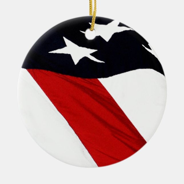 Our Flag Ceramic Ornament (Front)