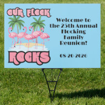 Our Flock Rocks Custom Flamingo Reunion 