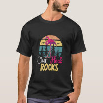 Our Flock Rocks Design for Flamingo Matching Famil T-Shirt