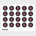 Our Flock Rocks Flamingo Matching Family Vacation Classic Round Sticker ...