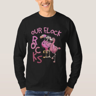 Our Flock Rocks Flamingo Matching Family Vacation T-Shirt