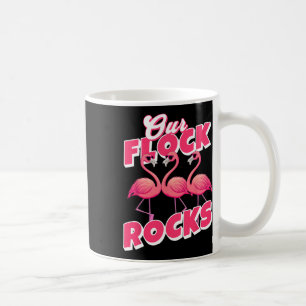 Our Flock Rocks Funny Flamingo Matching Family Vac Coffee Mug