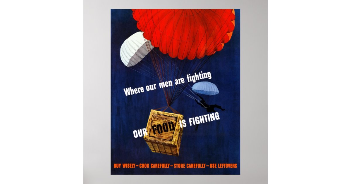 Our Food Is Fighting Poster Zazzle