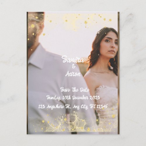Our Forever Begins The Wedding of Postcard