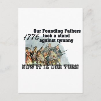Our Founding Fathers Against Tyranny Postcard by aandjdesigns at Zazzle