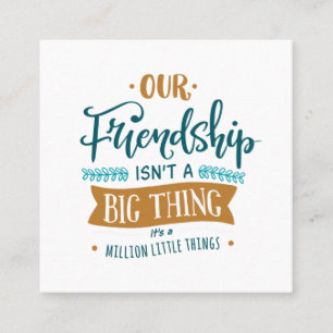Our Friendship Square Business Card