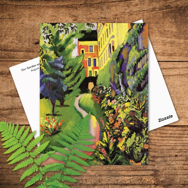 Our Garden Flower Beds August Macke Postcard (Creator Uploaded)