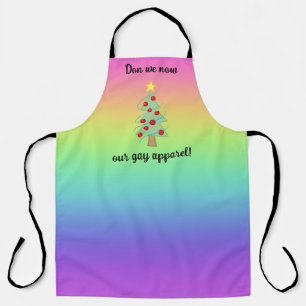 Our Gay Apparel Holiday Rainbow Apron