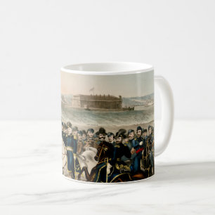 Our Generals, Restored Vintage 1864 Civil War Coffee Mug
