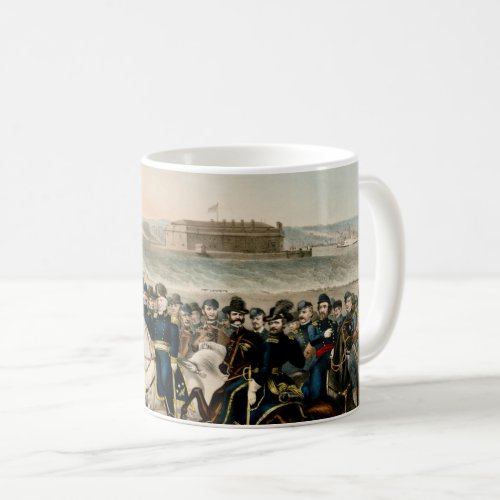 Our Generals Restored Vintage 1864 Civil War Coffee Mug