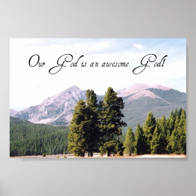 Our God is an awesome God! Poster (Front)