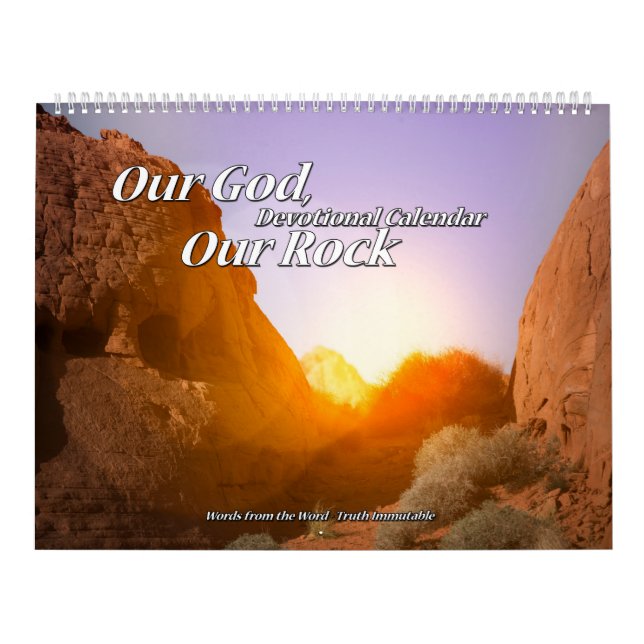Our God Our Rock Devotional Calendar two page (Cover)