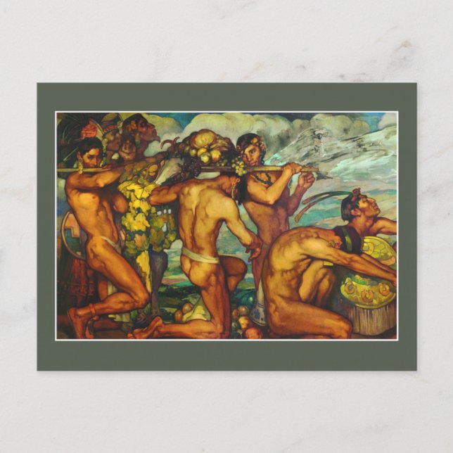 Our Gods by Saturnino Herran Mexican Fine Art Postcard (Front)
