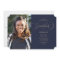Our Graduate Classic Script Navy Photo Graduation