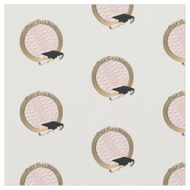 'Our Graduate' Photo Frame Fabric (Close Up)