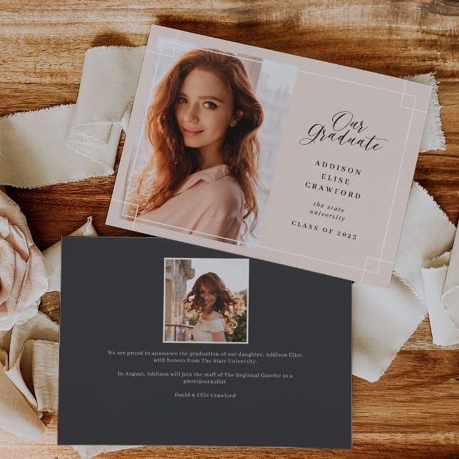 Our Graduate | Photo Graduation Announcement (Creator Uploaded)