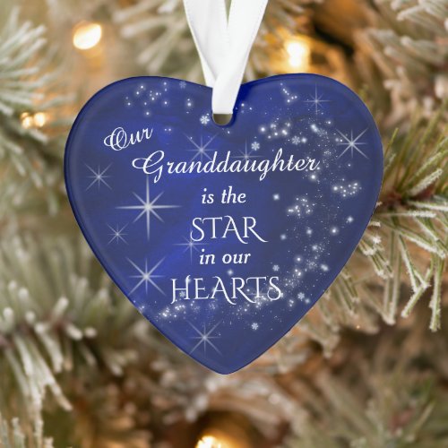 Our Granddaughter Star Ornament