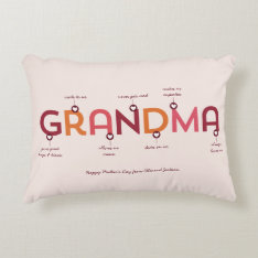 Our Grandma Is... Pillow For Mother's Day at Zazzle