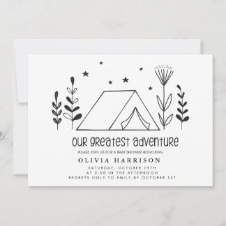 Our Greatest Adventure Baby Shower Invitation