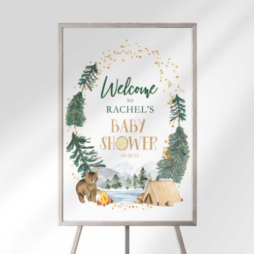 Our Greatest Adventure Baby Shower Welcome Sign