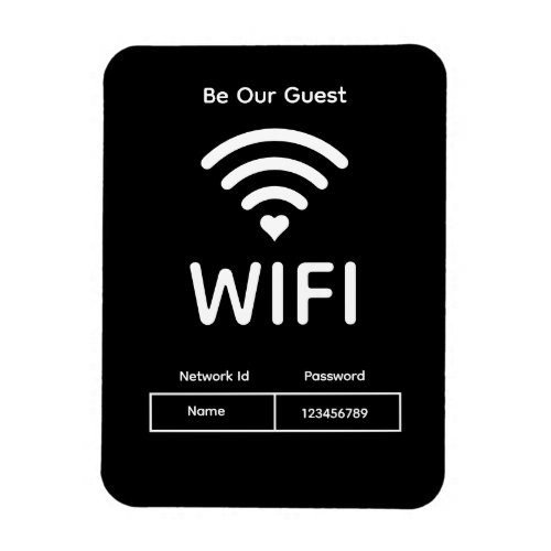 Our Guest Wifi Password Flexible Photo Magnet