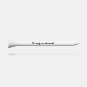 'Our Happily Ever After Tees Off' Wedding Favors Golf Tees