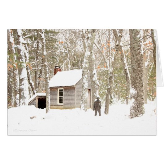 *Our Hearts are Warm and Cheery: Walden Pond card (Front Horizontal)