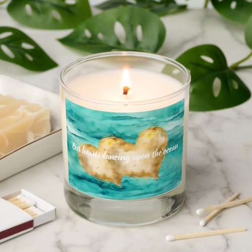 Our hearts dancing upon the ocean scented candle