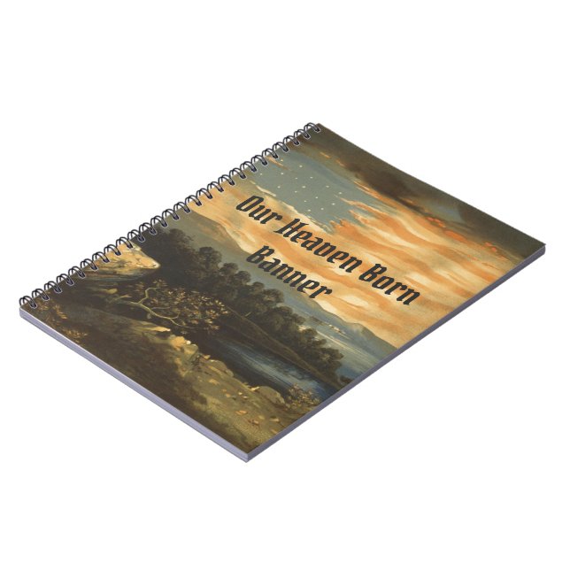 Our Heaven Born Banner Notebook (Left Side)
