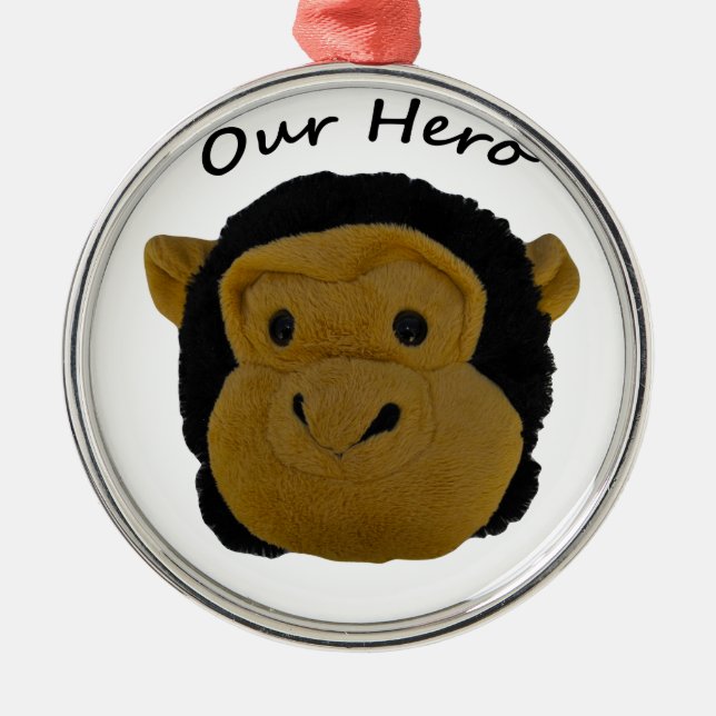 Our Hero Metal Ornament (Front)