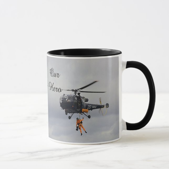 "Our Hero" Mug, Rescuer support Coffee Mug (Right)