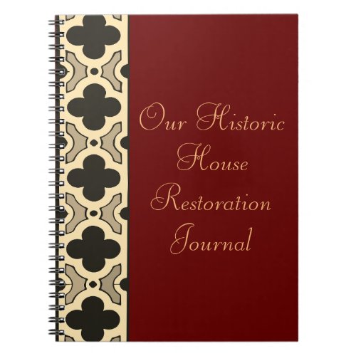 Our Historic House Spiral Photo Notebook