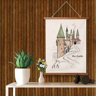 Our Home Is Our Castle Hanging Tapestry