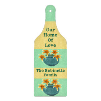 "Our Home Of Love", Glass Paddle Cutting Board