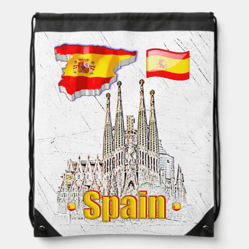 OUR HOME _ SPAIN design collection Drawstring Bag